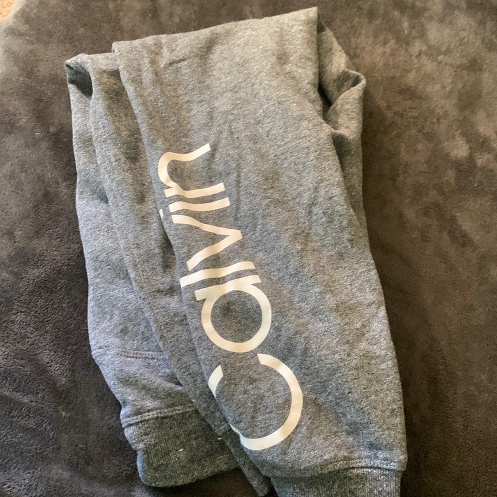 Calvin Klein sweatpants.